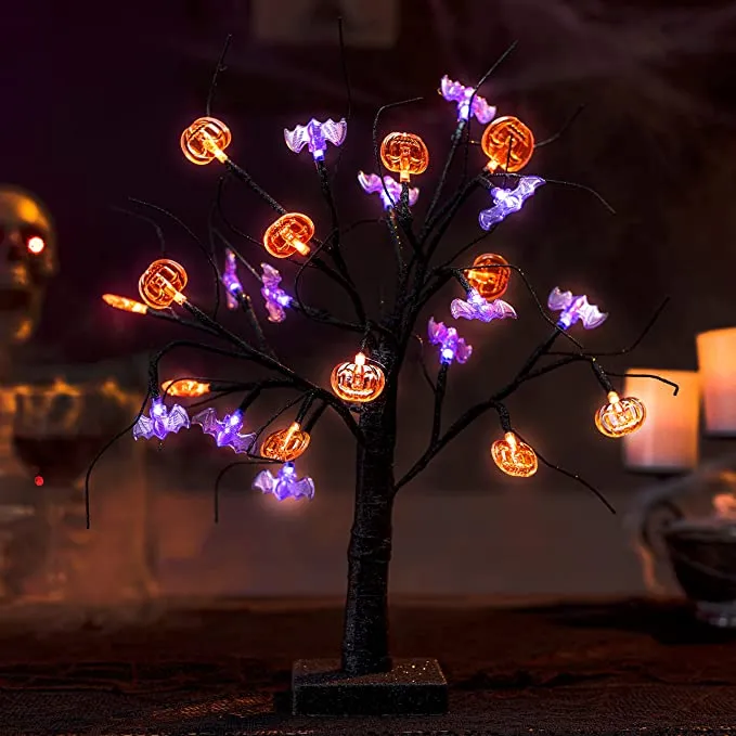 Joiedomi Spooky Tree Pumpkin Decoration 1.5ft - Halloween Decorations