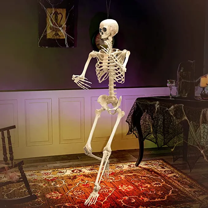 Joyin Life Size Halloween Skeleton with Movable Joints 5ft - Halloween Decorations
