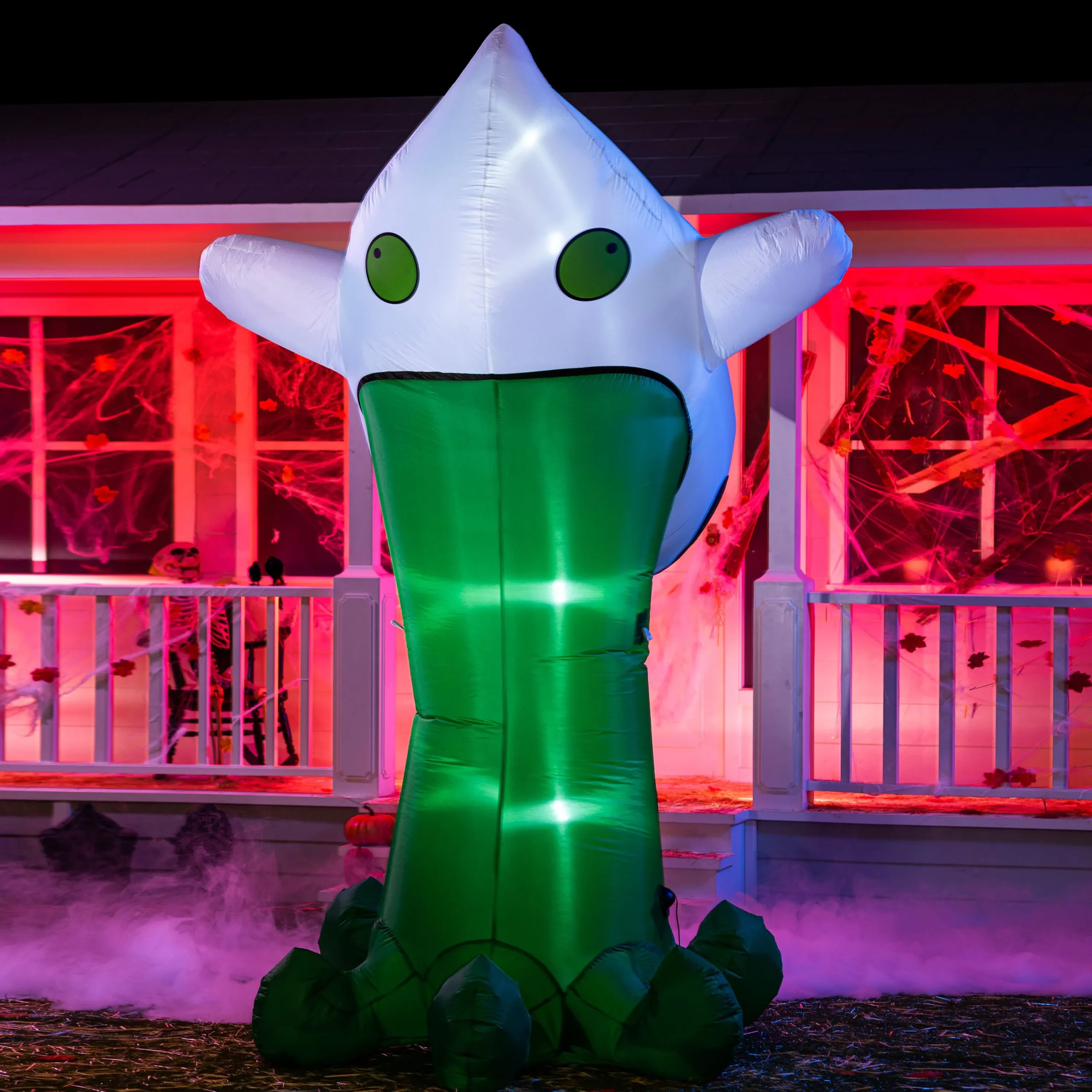 Joiedomi 10ft Tall Halloween Inflatable Throwing Up Ghost - Halloween Decorations