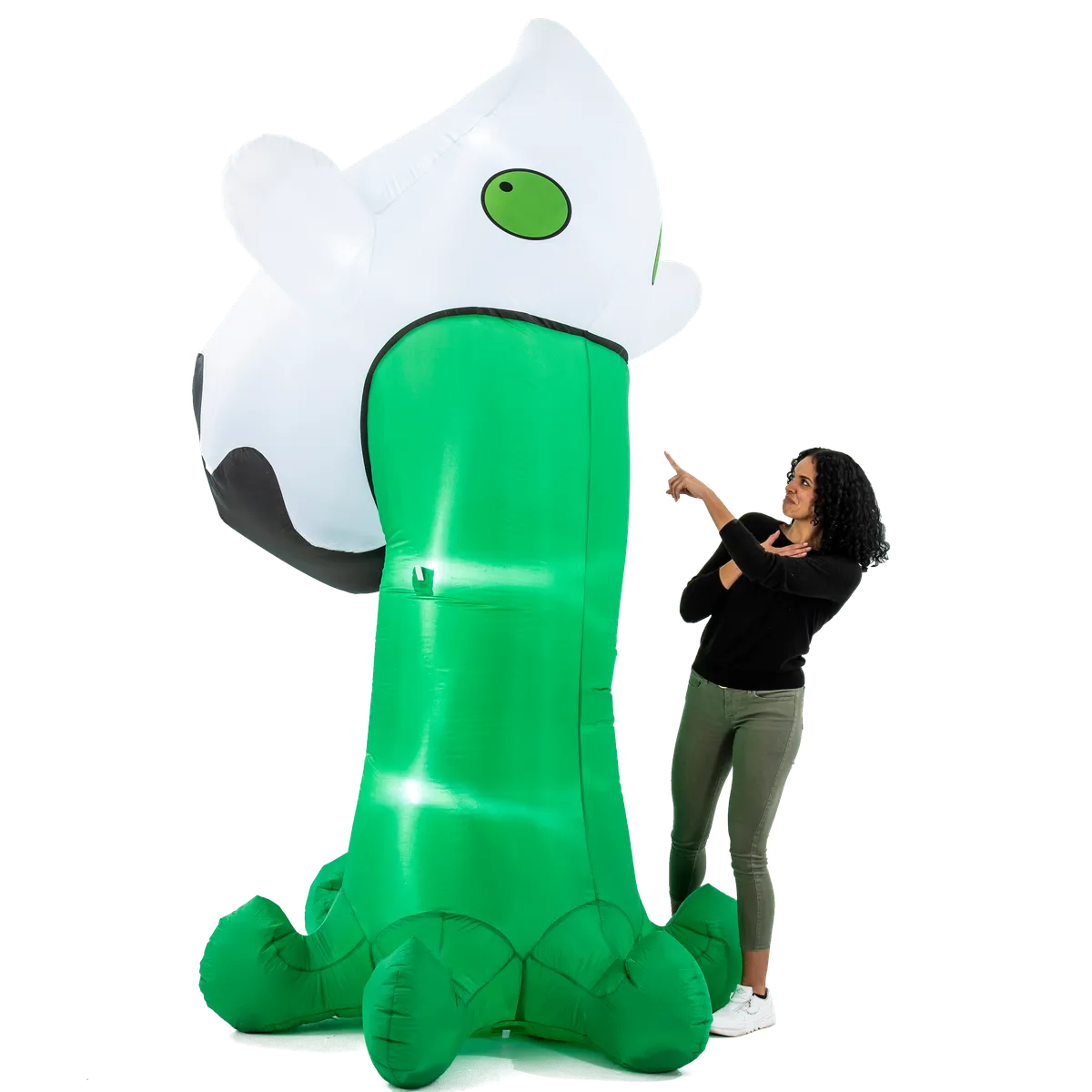 Joiedomi 10ft Tall Halloween Inflatable Throwing Up Ghost - Halloween Decorations 3 Joiedomi 10ft Tall Halloween Inflatable Throwing Up Ghost - Halloween Decorations - Image 3