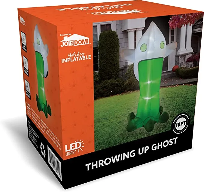 Joiedomi 10ft Tall Halloween Inflatable Throwing Up Ghost - Halloween Decorations 6 Joiedomi 10ft Tall Halloween Inflatable Throwing Up Ghost - Halloween Decorations - Image 6