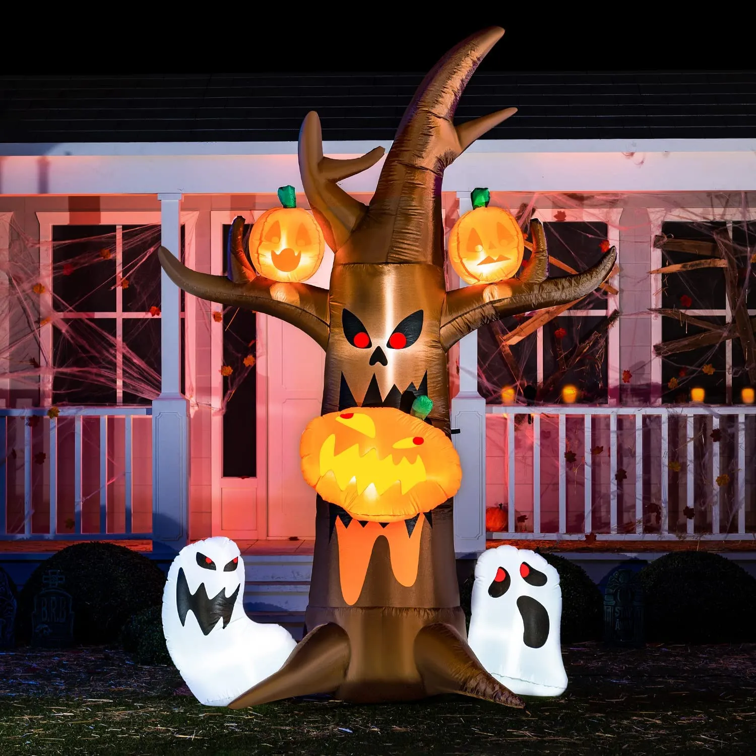 Joiedomi 10ft Scary Tree Bites Pumpkin - Halloween Decorations