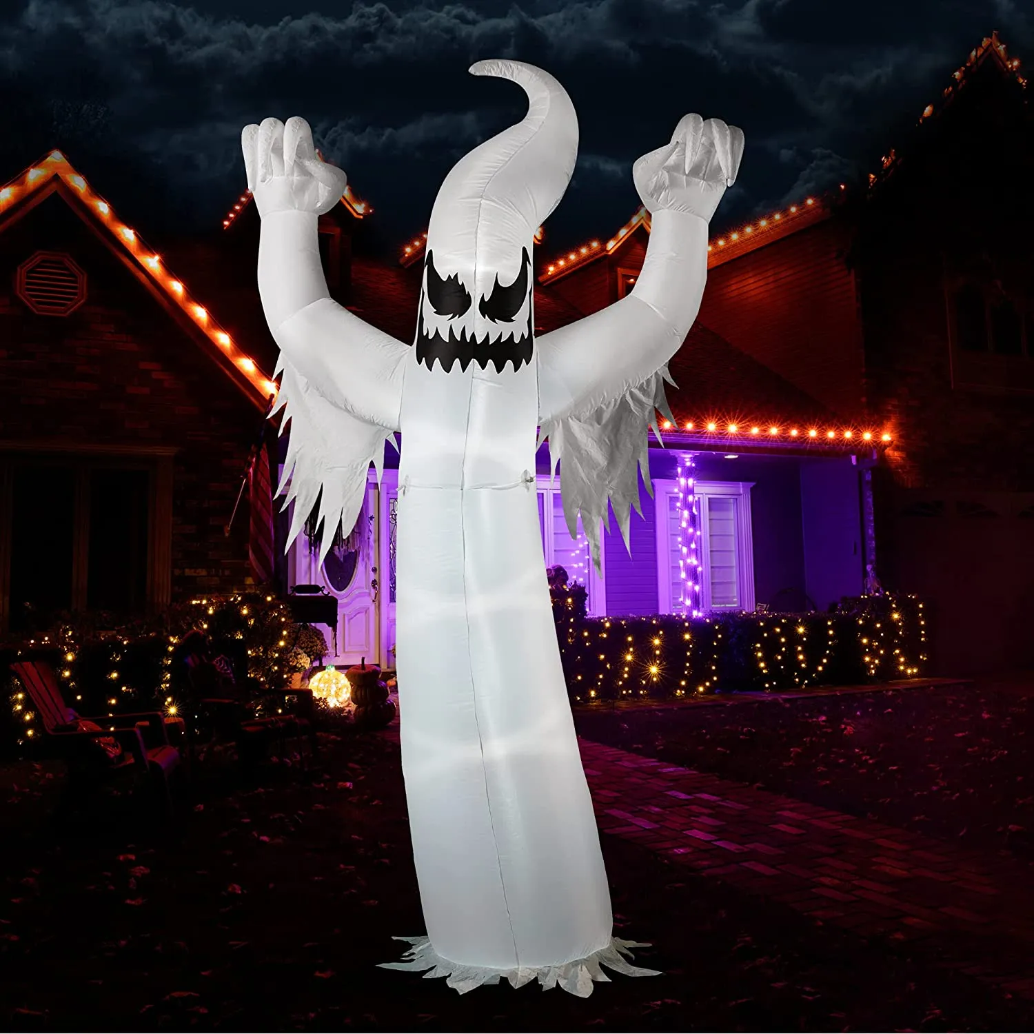 Joiedomi 12ft Halloween Inflatable Ghost Decoration - Halloween Decorations