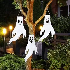 Joyin 3Pcs Ghost Windsock Hanging 18in - Halloween Decorations