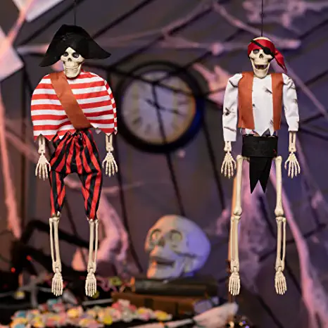 Joyin 2pcs Pirate Halloween Skeleton Decorations 16in - Halloween Decorations