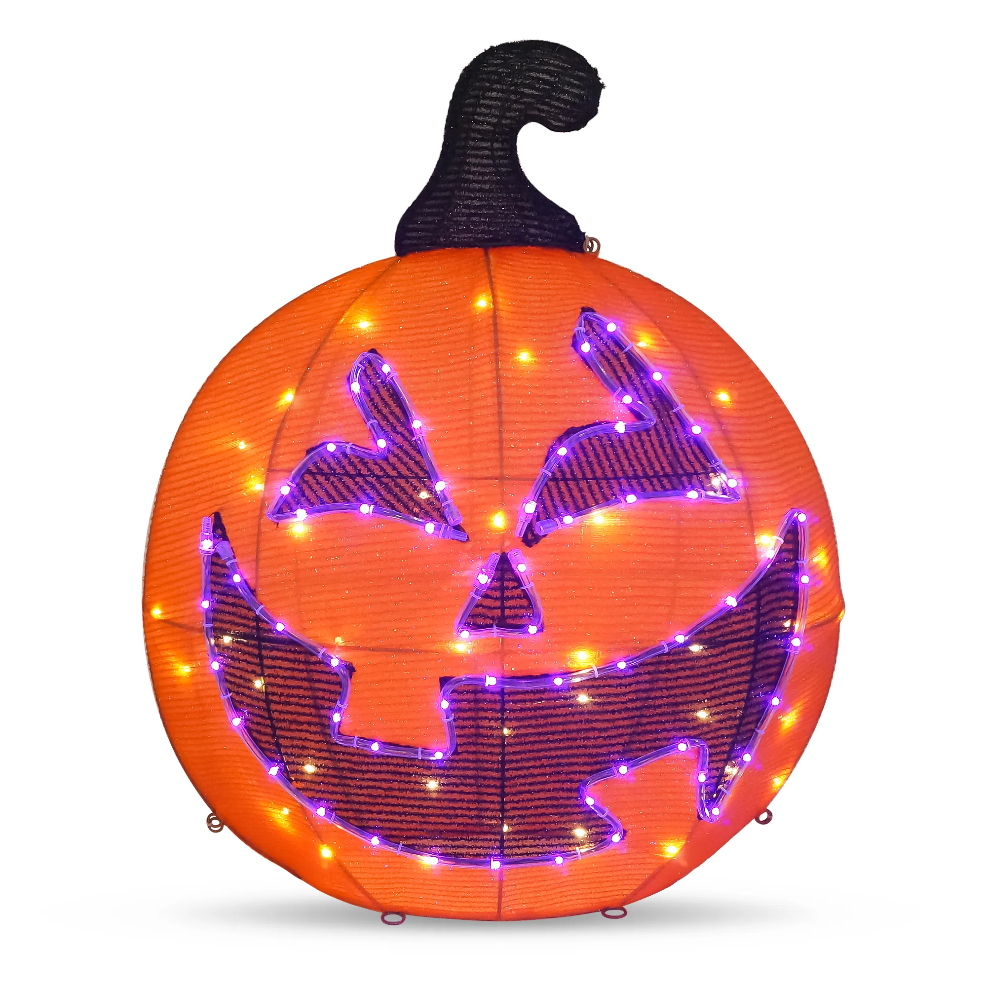 Joiedomi LED Yard Lights - Tinsel Pumpkin (1 Head) 30in - Halloween Decorations