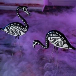 Joiedomi 2Pcs Skeleton Flamingo Yard Stake - Halloween Decorations -Halloween Decorations Sales 30768 1