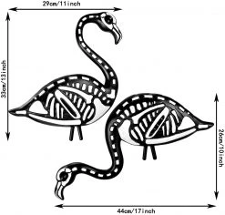 Joiedomi 2Pcs Skeleton Flamingo Yard Stake - Halloween Decorations -Halloween Decorations Sales 30768 6