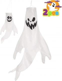 Joyin 2Pcs Halloween Ghost Windsock - Halloween Decorations