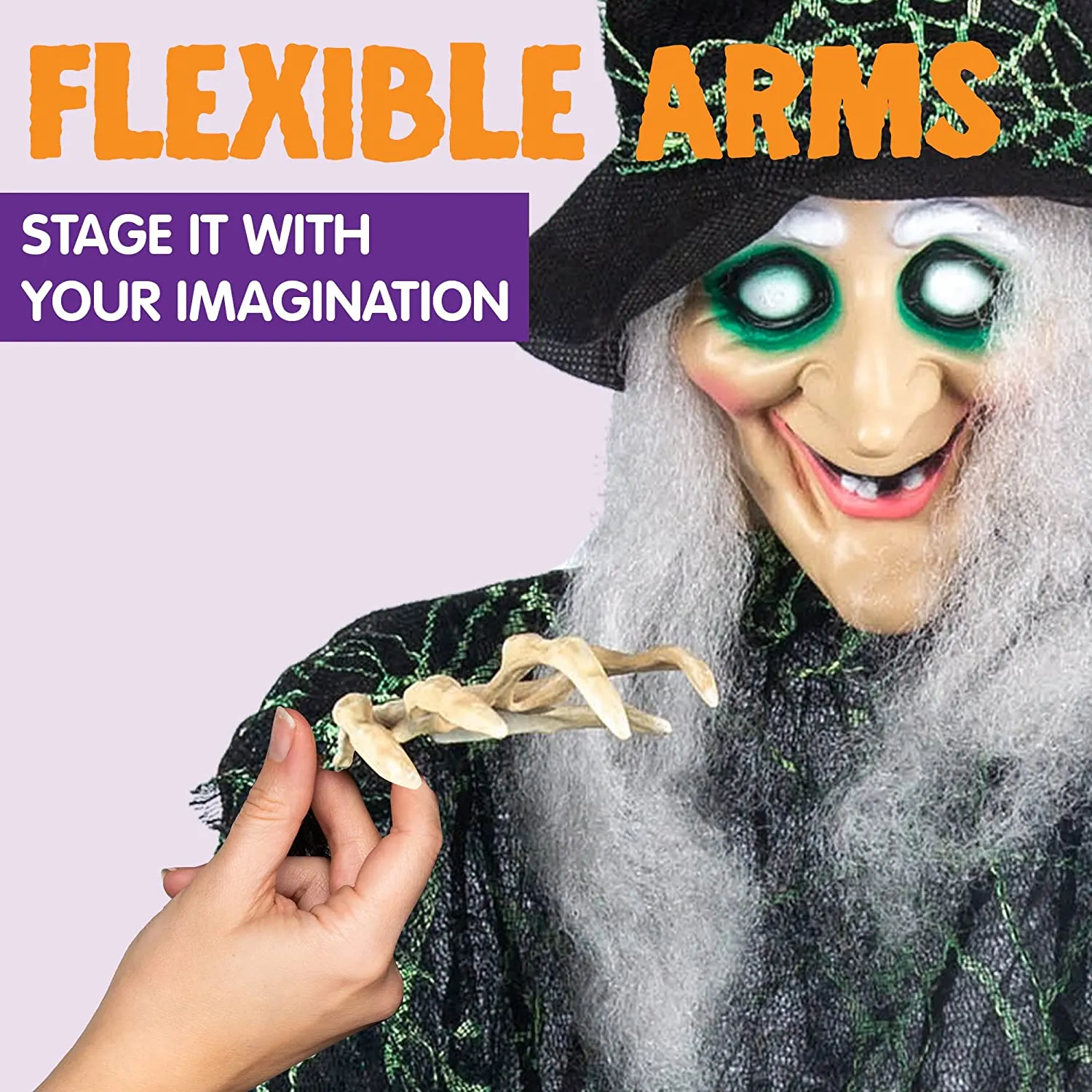 Joyin 3Pcs Halloween Hanging Witch Decorations - Halloween Decorations 4 Joyin 3Pcs Halloween Hanging Witch Decorations - Halloween Decorations - Image 4