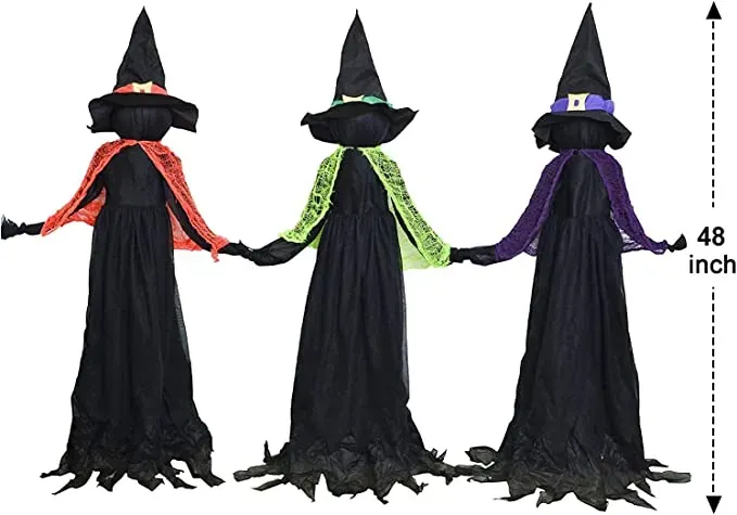 Joyin 3pcs Witch Yard Stakes Halloween Decoration 48in - Halloween Decorations 4 Joyin 3pcs Witch Yard Stakes Halloween Decoration 48in - Halloween Decorations - Image 4