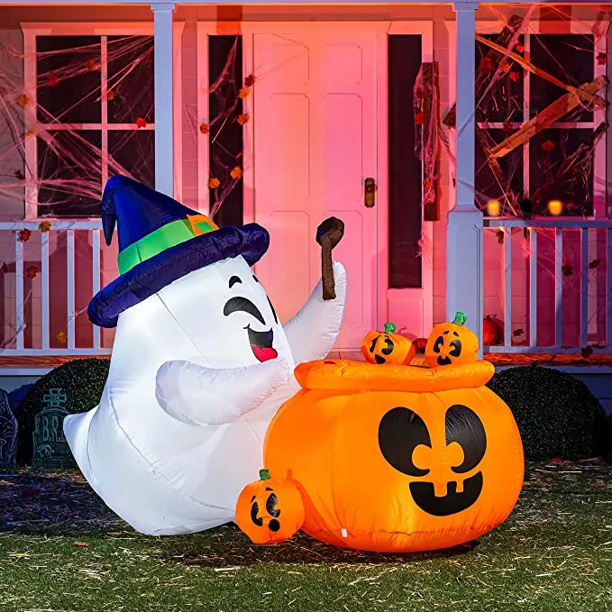 Joiedomi 5ft Halloween Ghost Cooking Poison Soup Inflatable - Halloween Decorations
