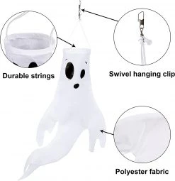 Joyin 3Pcs Ghost Windsock Hanging 18in - Halloween Decorations -Halloween Decorations Sales 6 0c70b062 cb67 4bf6 8088 8760cdf8f715