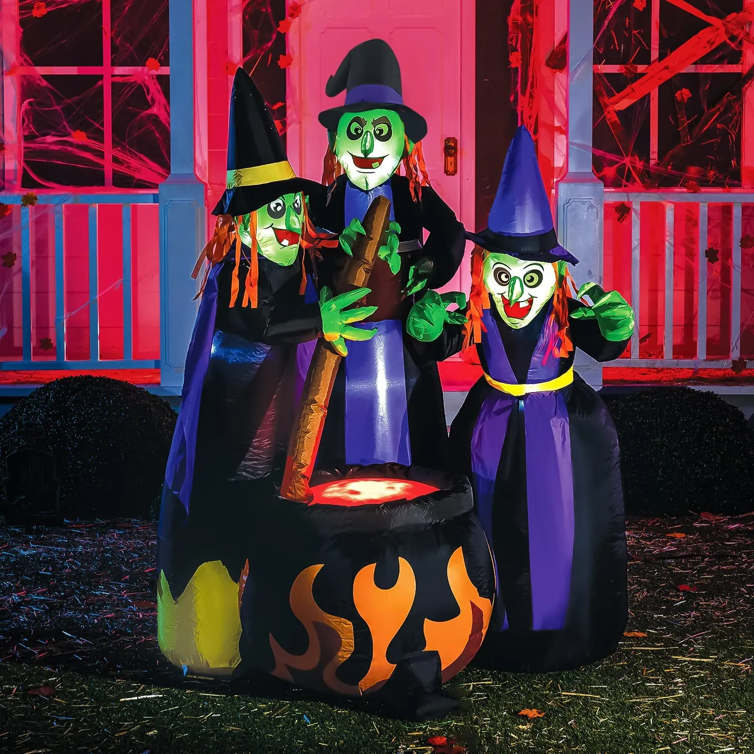 Joiedomi 6ft Three Witch Around Cauldron Halloween Decoration - Halloween Decorations