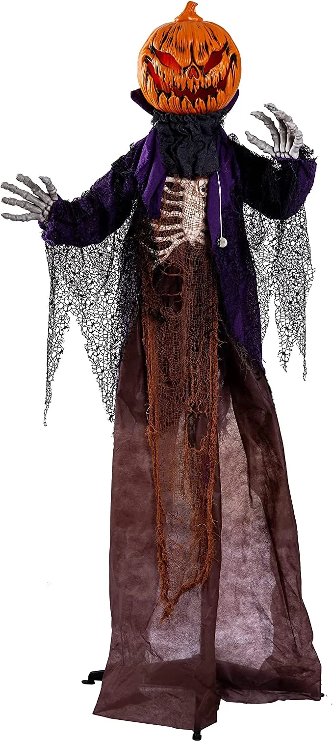 Joyin Halloween Animated Pumpkin Skeleton 70.8in - Halloween Decorations 7 Joyin Halloween Animated Pumpkin Skeleton 70.8in - Halloween Decorations - Image 7