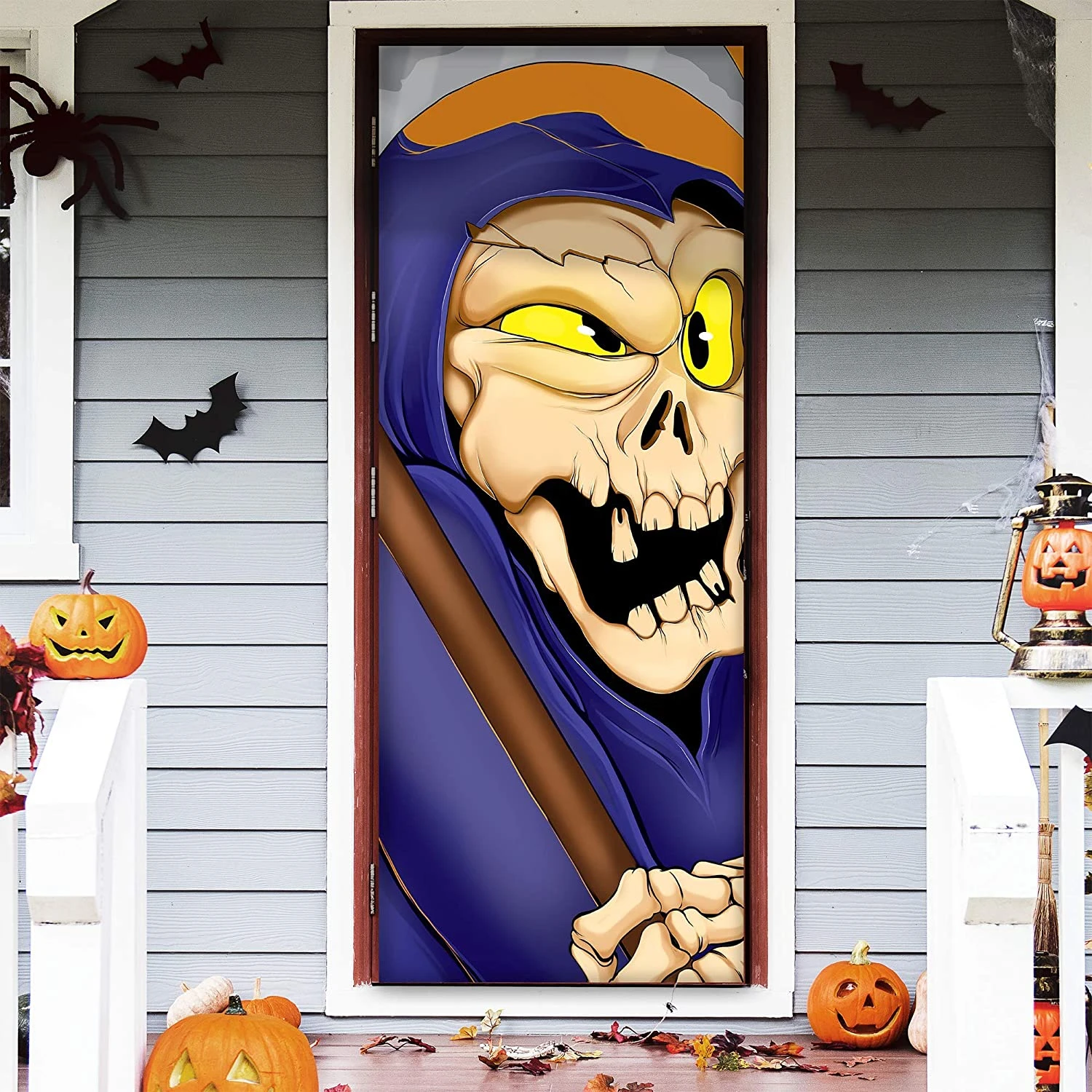 Joyin 3d Design Reaper Door Cover 30in x 72in - Halloween Decorations 1 Joyin 3d Design Reaper Door Cover 30in x 72in - Halloween Decorations