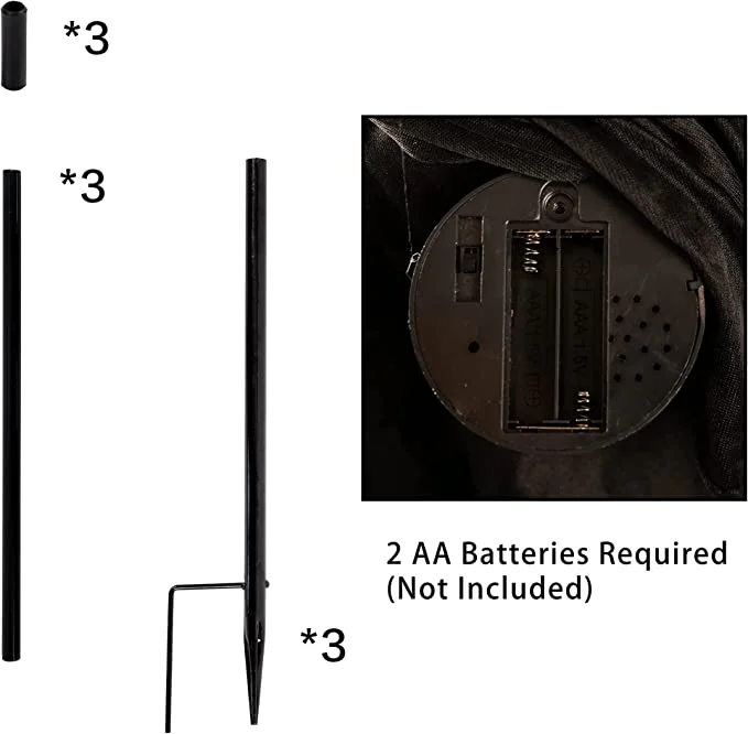 Joyin 3pcs Light Up Witch Yard Stake Decoration 48in - Halloween Decorations 7 Joyin 3pcs Light Up Witch Yard Stake Decoration 48in - Halloween Decorations - Image 7