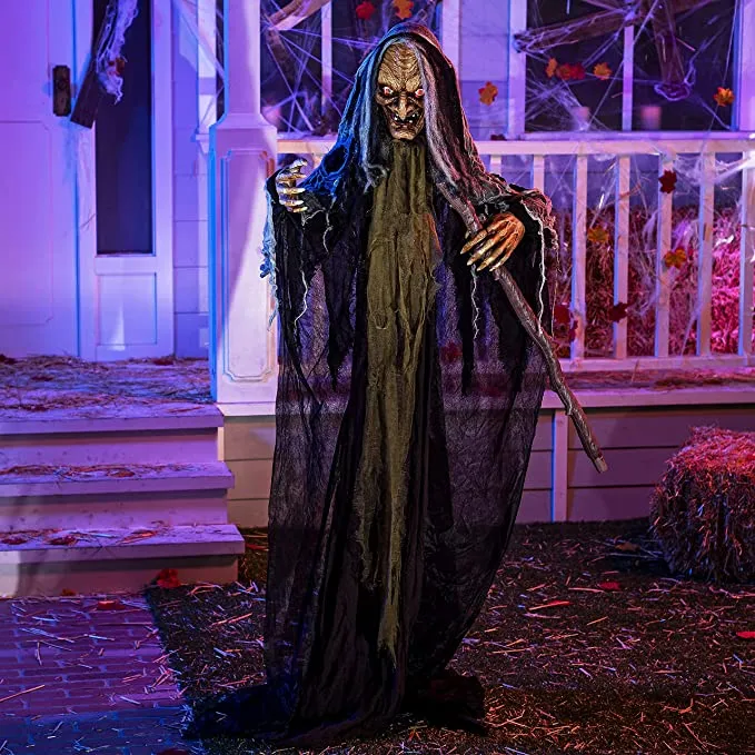 Joyin Animated Witch 73in - Halloween Decorations