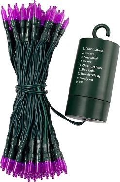 Joiedomi 100-Count Purple LED String Lights 34ft - Halloween Decorations -Halloween Decorations Sales 816XfujVR L. AC SL1500