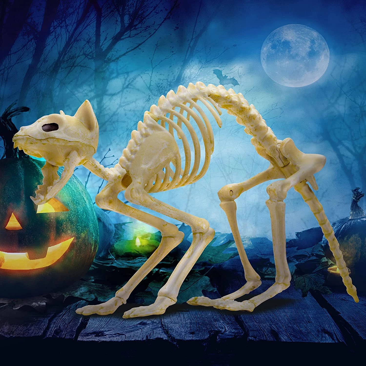 Joyin 2Pcs Halloween Cat Skeleton with Tail - Halloween Decorations 6 Joyin 2Pcs Halloween Cat Skeleton with Tail - Halloween Decorations - Image 6