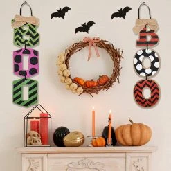 Joyin 2 Halloween Boo Hanging Wall Signs - Halloween Decorations