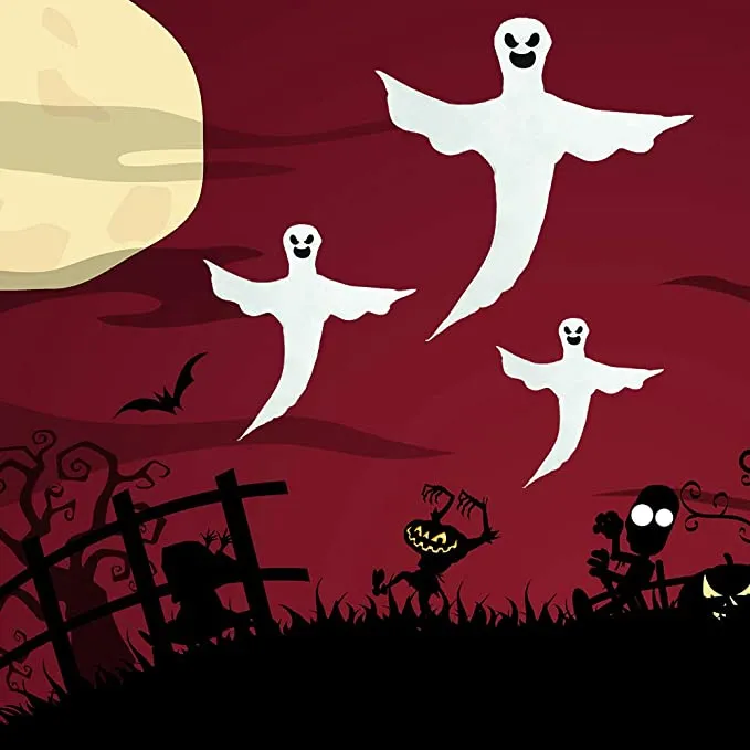 Joyin Bendable Tree Wrap Ghost Halloween Decoration 53in - Halloween Decorations