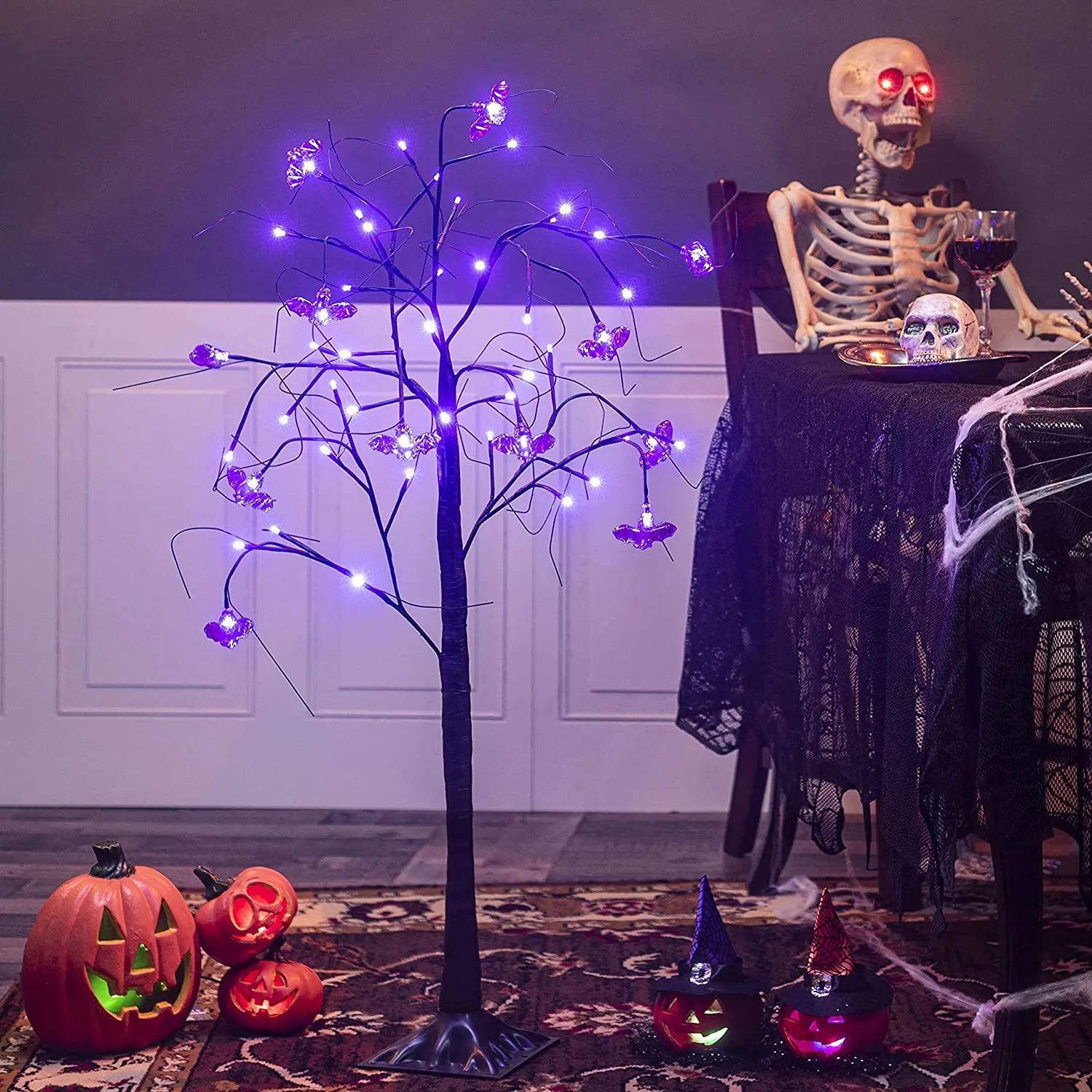 Joiedomi Glitter Spooky Tree 4ft - Halloween Decorations 8 Joiedomi Glitter Spooky Tree 4ft - Halloween Decorations - Image 8