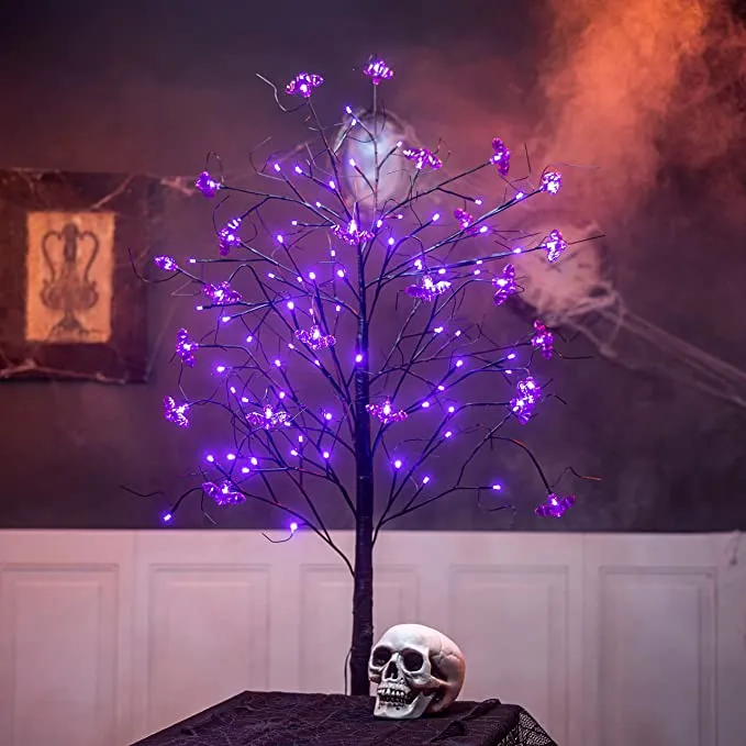 Joiedomi Glitter Spooky Tree Holiday Decoration 1.5ft - Halloween Decorations