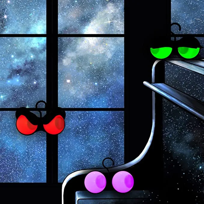 Joiedomi Halloween Flashing Peeping Eyes Lights Animated, 3 Pack - Halloween Decorations