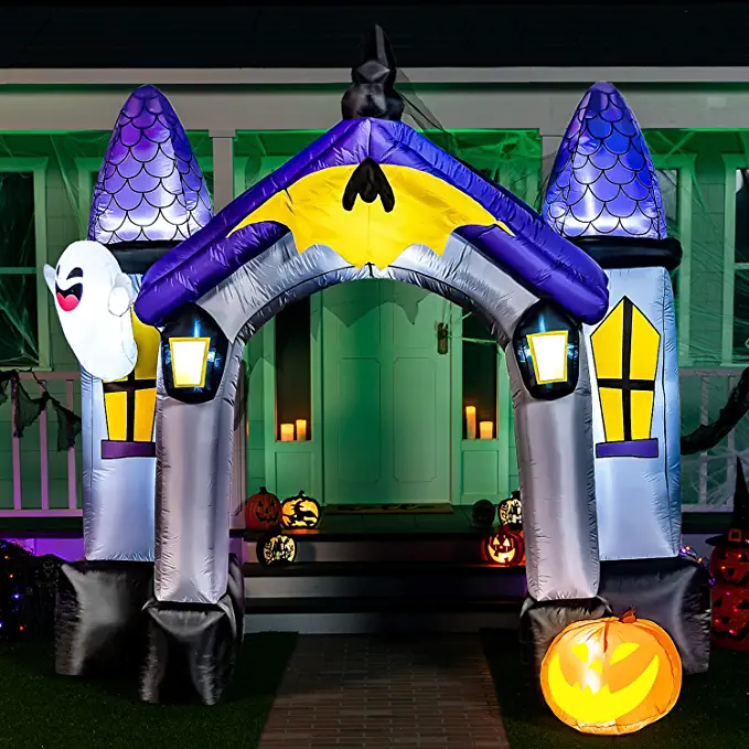 Joiedomi 9ft Halloween Inflatable Haunted House Archway - Halloween Decorations