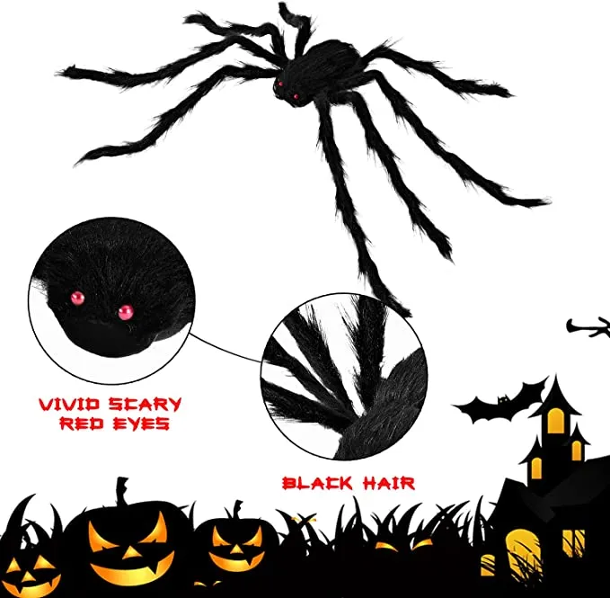 Joyin 5pcs Realistic Hairy Halloween Spider Decoration - Halloween Decorations 3 Joyin 5pcs Realistic Hairy Halloween Spider Decoration - Halloween Decorations - Image 3