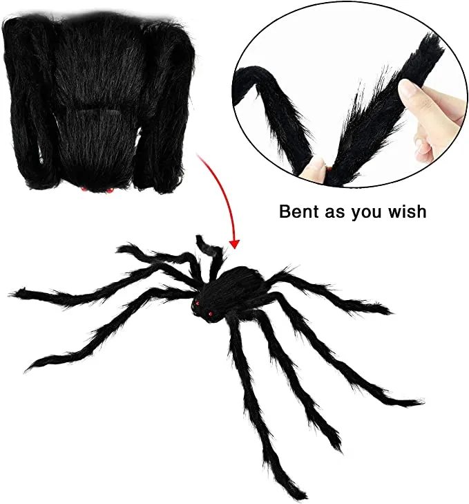 Joyin 5pcs Realistic Hairy Halloween Spider Decoration - Halloween Decorations 4 Joyin 5pcs Realistic Hairy Halloween Spider Decoration - Halloween Decorations - Image 4