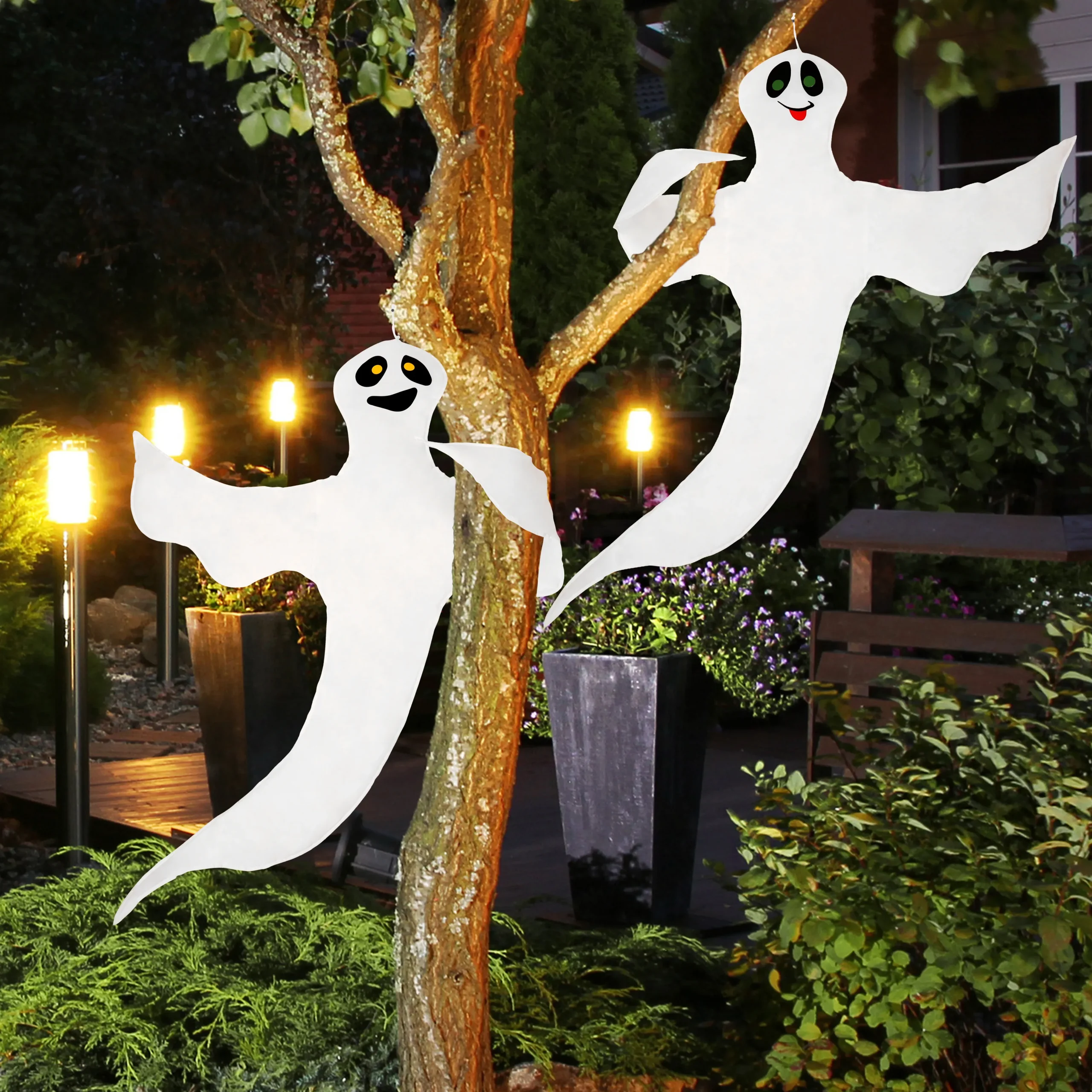 Joyin 2Pcs Halloween Tree Hugger Ghost 50in - Halloween Decorations 4 Joyin 2Pcs Halloween Tree Hugger Ghost 50in - Halloween Decorations - Image 4