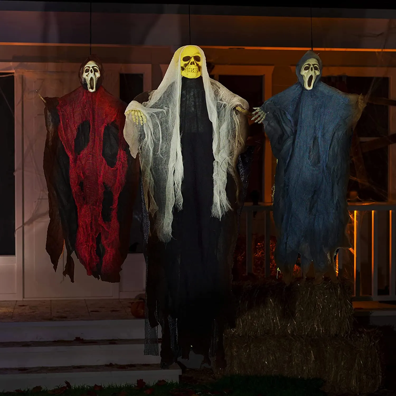 Joyin 3 Pack Hanging Skeleton Ghost and Grim Reaper Decoration - Halloween Decorations 6 Joyin 3 Pack Hanging Skeleton Ghost and Grim Reaper Decoration - Halloween Decorations - Image 6