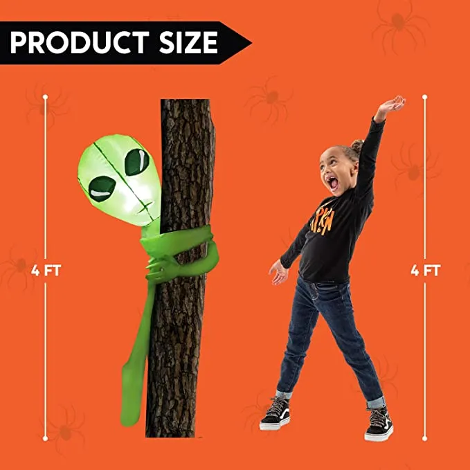 Joiedomi 4ft Inflatable Alien Tree Hugger Halloween Decoration - Halloween Decorations 5 Joiedomi 4ft Inflatable Alien Tree Hugger Halloween Decoration - Halloween Decorations - Image 5