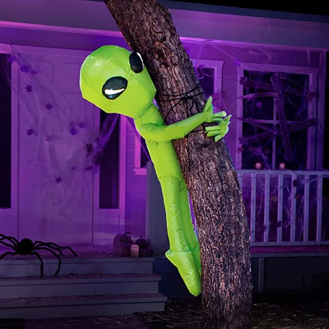 Joiedomi 4ft Inflatable Alien Tree Hugger Halloween Decoration - Halloween Decorations