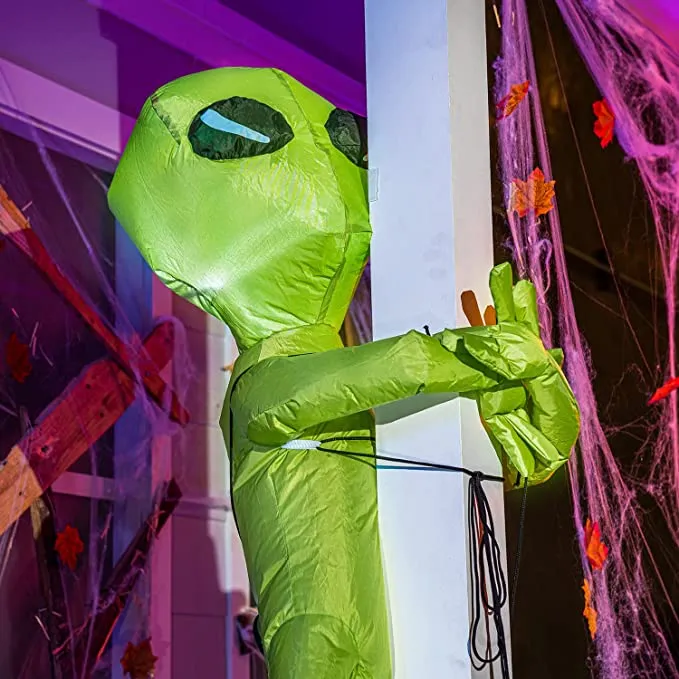 Joiedomi 4ft Inflatable Alien Tree Hugger Halloween Decoration - Halloween Decorations 4 Joiedomi 4ft Inflatable Alien Tree Hugger Halloween Decoration - Halloween Decorations - Image 4