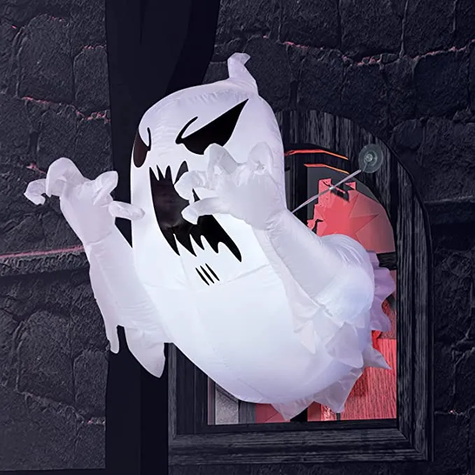 Joiedomi 3.5ft LED Scary Flying Ghost Inflatable Decoration - Halloween Decorations