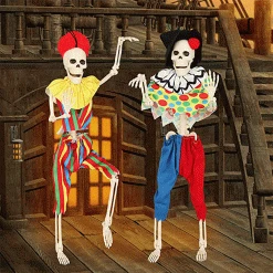 Joyin Skeleton with Costume（Clown) - Halloween Decorations -Halloween Decorations Sales Skeleton with Costume（Clown 5