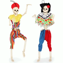 Joyin Skeleton with Costume（Clown) - Halloween Decorations -Halloween Decorations Sales Skeleton with Costume（Clown 6